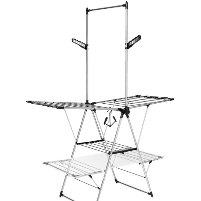 Russell Hobbs Stainless Steel Foldable Dryer With Hanging Extension, 20m