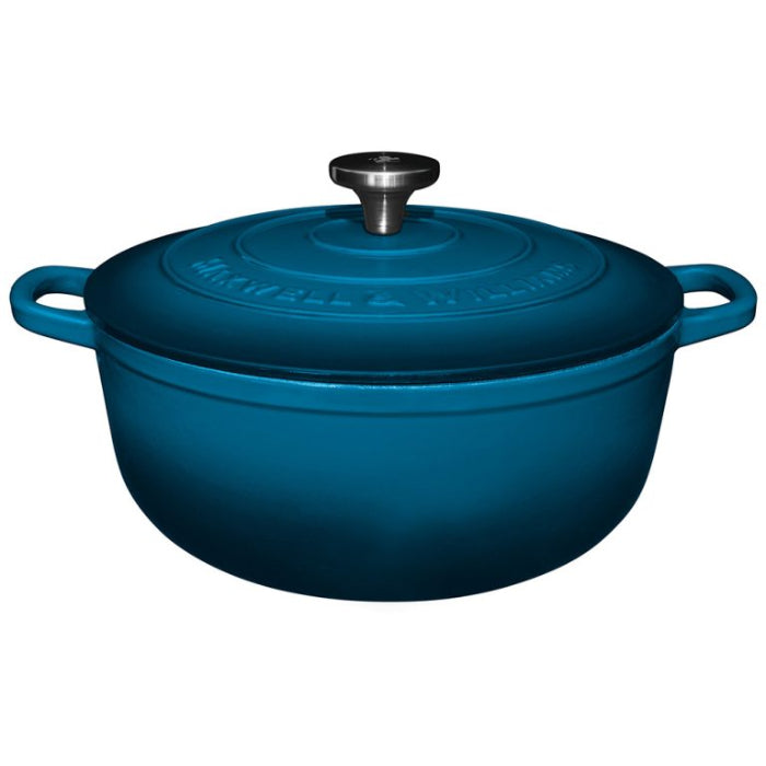 Maxwell & Williams Cast Iron Round Casserole, 28cm