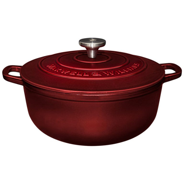 Maxwell & Williams Cast Iron Round Casserole, 28cm