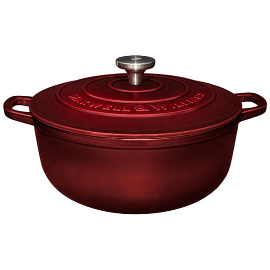 Maxwell & Williams Cast Iron Round Casserole, 28cm