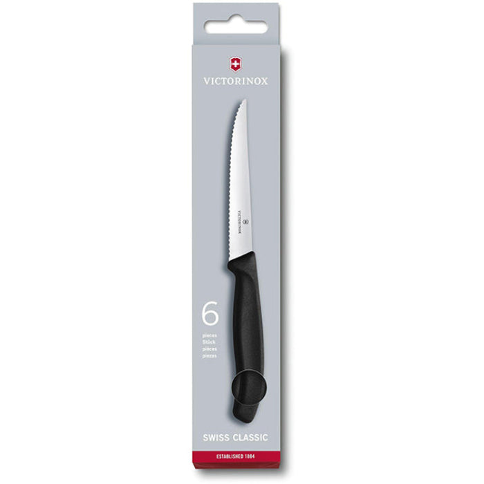 Victorinox Swiss Classic Pointed Steak Knife Set, Set Of 6
