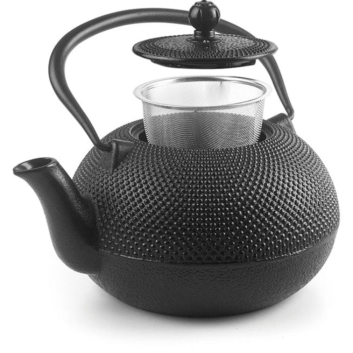Ibili Oriental XL Cast Iron Tetsubin Teapot With Infuser, Negra, 1.8L