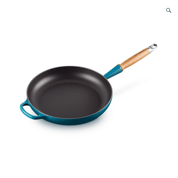 Le Creuset Signature Enamelled Cast Iron Frying Pan with Wooden Handle