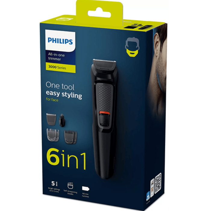 Philips Series 3000 6-In-1 MultiGroom Face Trimmer