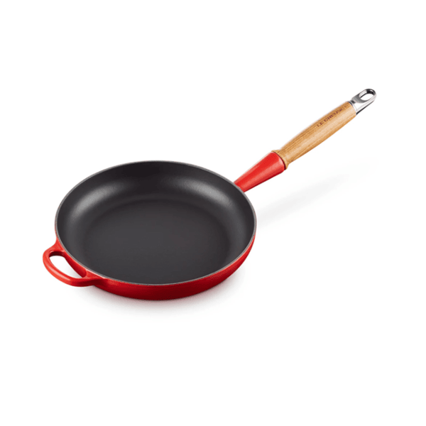 Le Creuset Signature Enamelled Cast Iron Frying Pan with Wooden Handle