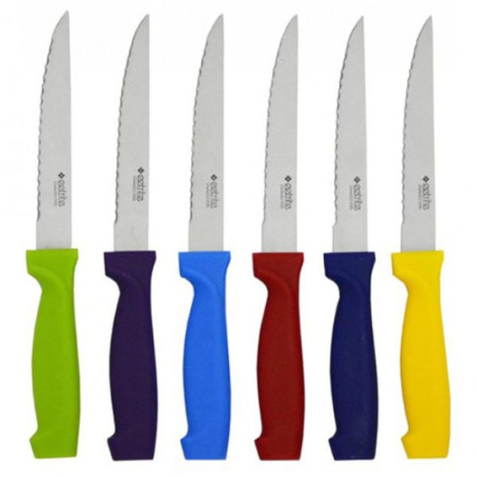 Eetrite Multicoloured Utility Knife Set, 6pc