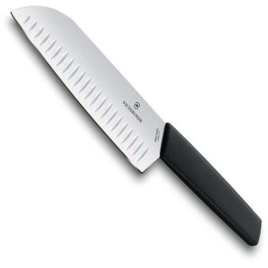 Victorinox Swiss Modern Fluted Santoku Knife, 17cm